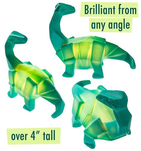 Usb Dino Lamp Light Up Dinosaur Styled Like Origami Dinosaur Style