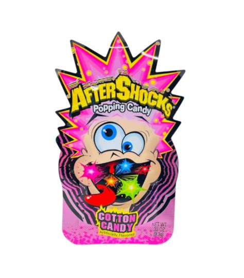 Aftershocks Popping Candy Cotton Candy 033oz 93g American Fizz