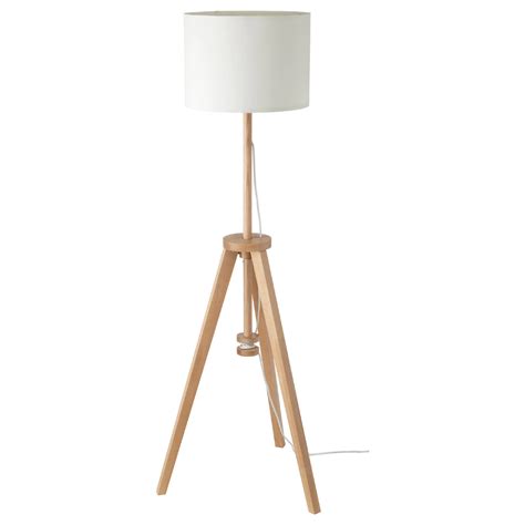 Holmö floor lamp with led bulb white. LAUTERS Floor lamp with LED bulb, ash, white - IKEA in ...