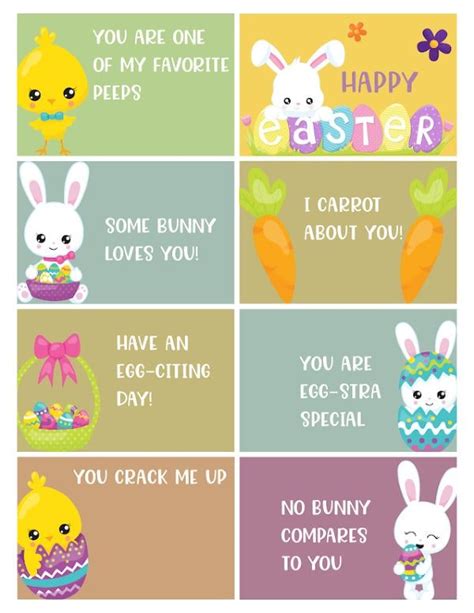 Free Printable Easter Lunchbox Notes Are The Perfect Way To Brighten
