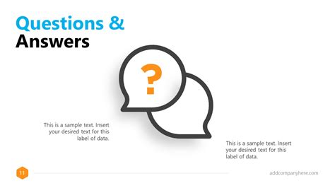 Questions And Answers Slide Design For Powerpoint Slidemodel