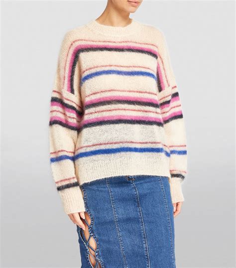 Isabel Marant Étoile Mohair Blend Striped Sweater Harrods Us