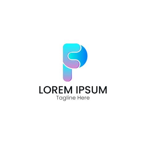 Premium Vector Colorful Gradient Letter P Logo