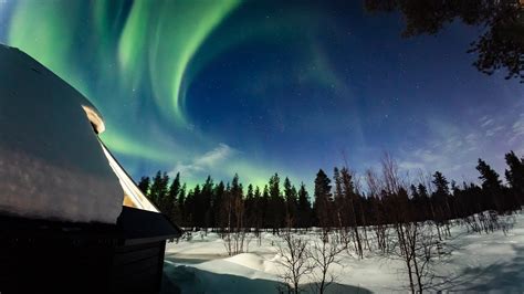 Live Northern Lights From Aurora Village Ivalo Lapland Finland Youtube
