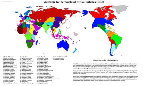 The Full World Of Strike Witches Map What Do You Think Rstrikewitches