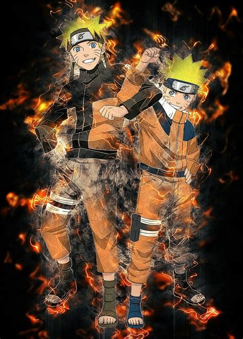 Naruto Anime And Manga Poster Print Metal Posters Displate Poster