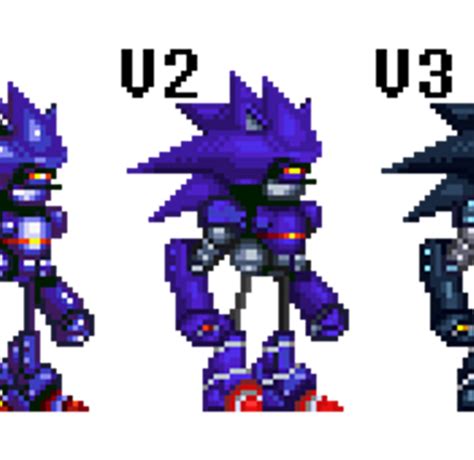 Master Mecha Sonic Sprites Hd Png Download Kindpng