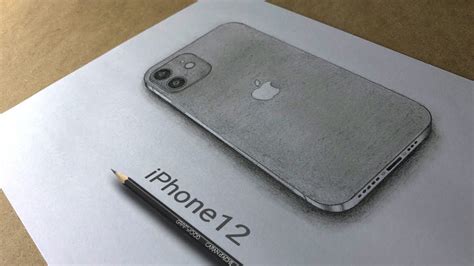How To Draw 3d Iphone 12 3d Drawing Iphone 12 Pencil Drawing