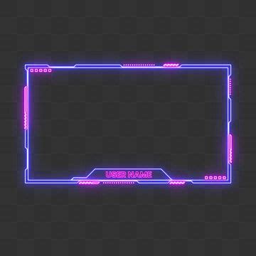 Twitch Stream Panel PNG Image, Twitch Gaming Streaming Panel Neon ...