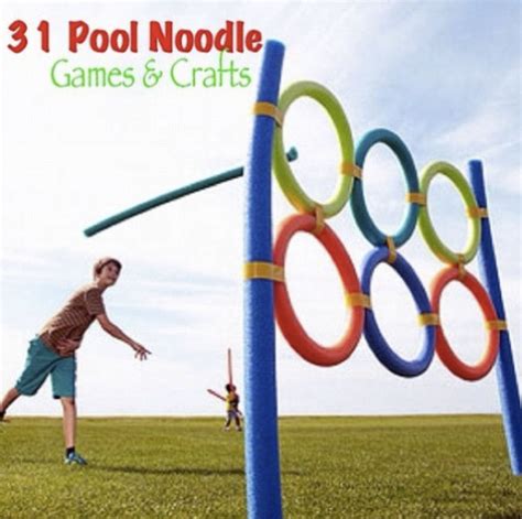 31 Games And Crafts Using Pool Noodles Iseeidoimake