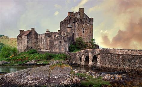 Eilean Donan Castle On A Sunny Day By Jaroslaw Blaminsky Castle