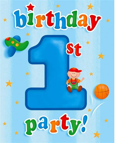 Baby boy's 1st birthday invitations. Boys First Birthday Party Invitations | Birthday Wikii