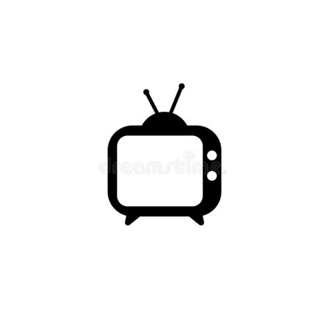 Tv Icon Tv Icon In Trendy Flat Style Isolated On White Background