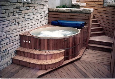 An Indoor Hot Tub Our Small Oval And Round Cedar Hot Tubs Dont