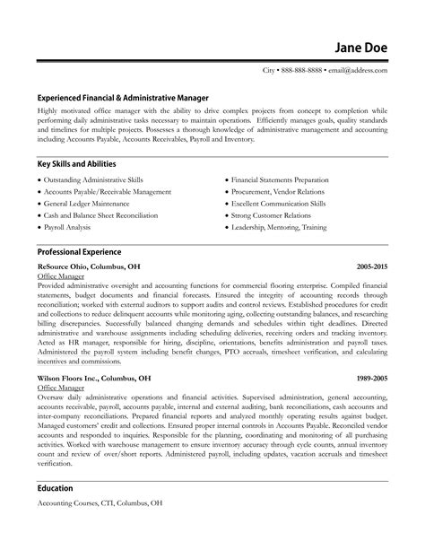 Office Manager Resume Sample How To Draft An Office Manager Resume