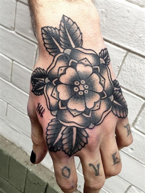 Black Flower American Traditional Tattoo Tattoomagz › Tattoo