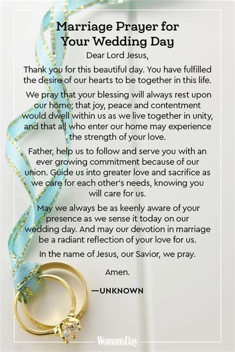 Marriage Prayer For Your Wedding Day Couples Prayer Marriage Prayer