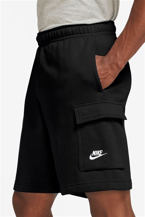 Buy Nike Black Club Fleece Cargo Shorts From The Next Uk Online Shop