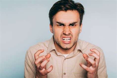 Infuriated Rage Anger Man Berserk Fury Emotion Stock Image Image Of
