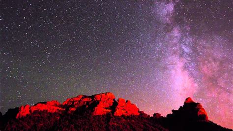 Time Lapse Of The Milky Way Sedona Az Canon 7d Youtube