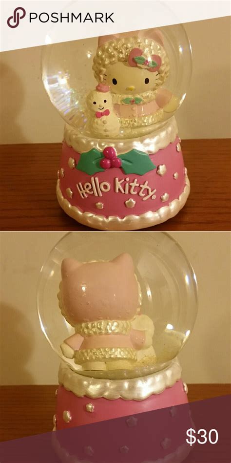Rare Sanrio Hello Kitty Snow Globe Hello Kitty Christmas Sanrio