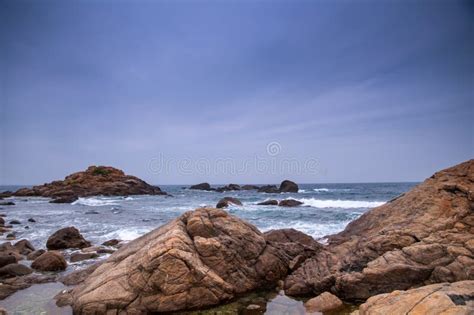 Rocky Beach And Dark Clouds Stock Image Image Of Clouds Dreams 49947371