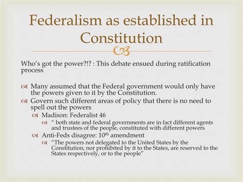 Ppt Federalism Chapter 3 Powerpoint Presentation Free Download Id
