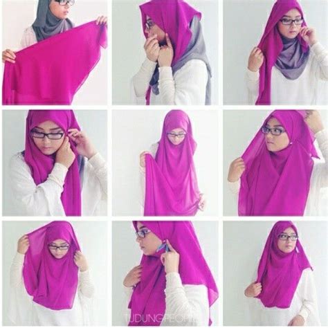 Cara mudah pakai shawl bawal. Shawl ala bawal by TudungPeople :) | Hijab tutorial, Hijab ...
