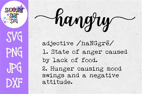 Hangry Definition SVG - Funny Definition SVG | Funny definition, Svg, Definitions