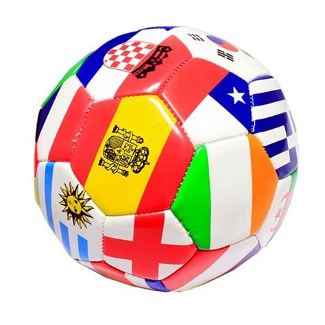 Multi Flag Practice Soccer Ball Official Size 5