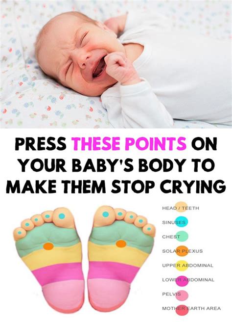 Baby Press These Points On Your Babys Body To Make Them Stop Crying
