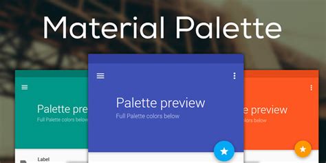 Online Tools For Creating Amazing Material Design Color Pallets