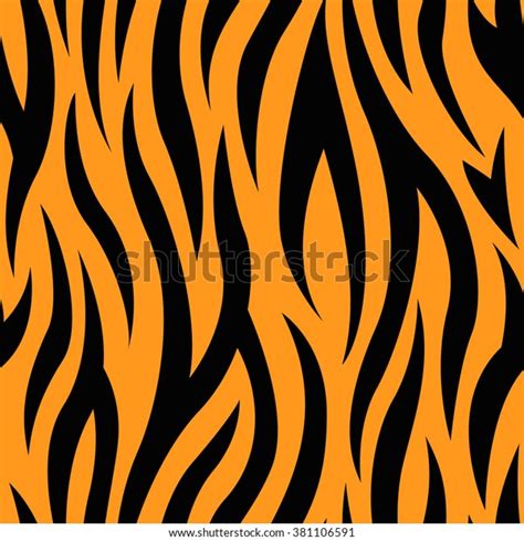 Tiger Stripes Seamless Vector Pattern Stock Vector Royalty Free