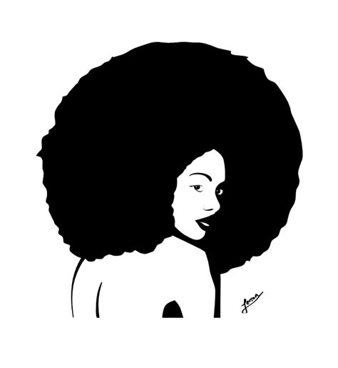 Afro By Jeixonx On Deviantart Silhouette Clip Art African American