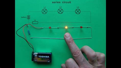 The given circuit is a basic switchboard wiring for a light switch (one lamp controlled by one switch) and 3 pin plug socket with control switch. Series circuit - 3 LEDs & 0 switches - new idea - YouTube