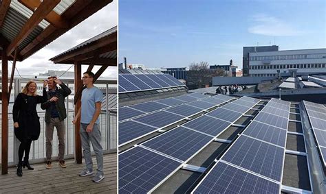 Ny solcellsanläggning invigd på Castellums fastighet i Västberga - Hållbart Byggande