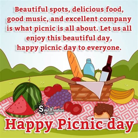 International Picnic Day Wishes Messages Quotes Images