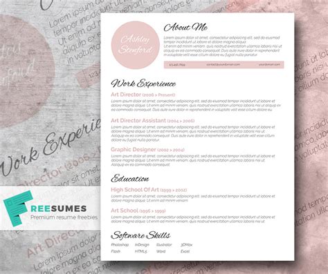 Touch Of Pink A Beautiful Free Resume Template Freesumes
