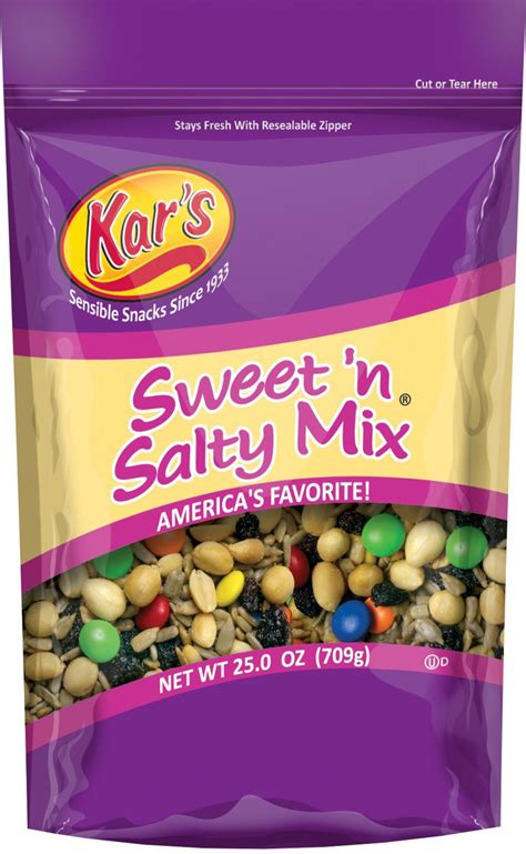 Kars Sweet N Salty Trail Mix 35 Oz Bags Satisfying Snack Of