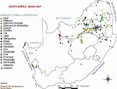 Gold Mines In South Africa Map Tour Map