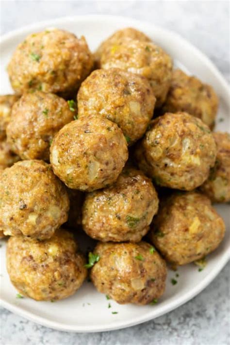 Turkey Meatballs Oven Baked Or Slow Cooker The Cozy Cook