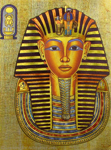 King Tut Tutankhamen Pharaoh Of Egypt Photo Of Tomb Burial Mask