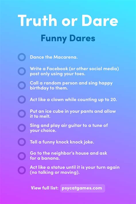 Funny Truth Or Dare Questions Dares Funny Truth Or Dare Funny Dares Truth And Dare