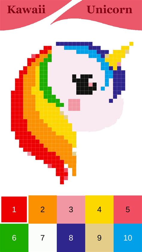 Handmade pixel art how to draw kawaii hamburger pixelart kawaii avec maxresdefault et coloriage pixel art a imprimer gratuit 11 1920x1080px coloriage pixel art a imprimer gratuit. Kawaii Licorne Pixel Art pour Android - Téléchargez l'APK