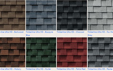 Timberline Shingles Color Chart