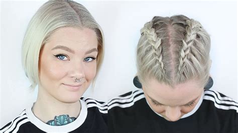 How to grow a mullet. GROWING OUT MY PIXIE CUT: How To Dutch Braid Short ...