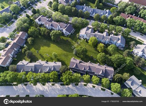 Townhouse Complex Aerial — Stock Photo © lmphot #179025700