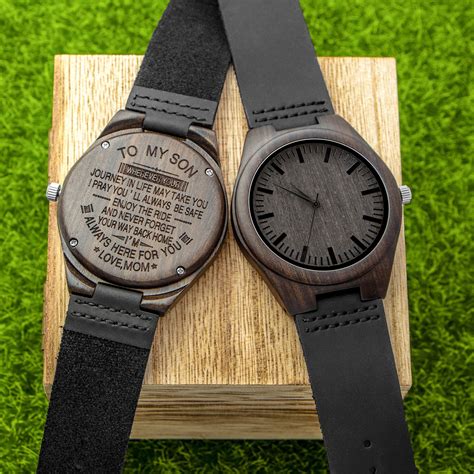 Personalised gifts for husband uk. Engraved Wood Watches for Men,Wooden Watch Personalized ...