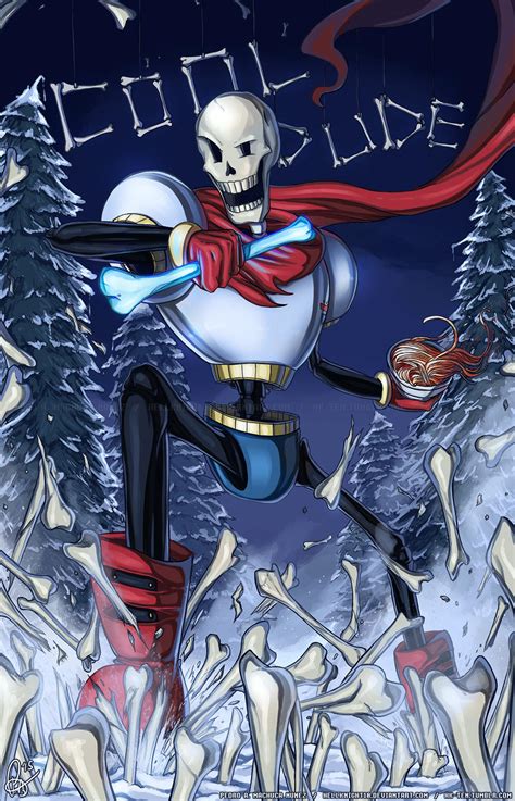 Undertale Cool Dude Papyrus By Hellknight On Deviantart