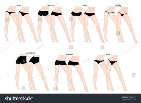 There are various ways for rubber bands to be incorporated into other hairstyles, but it's popular for hair to be sectioned into smaller ponytails that cross over each other around the hairline. Panty Styles Vector Set Female Underwear Stock Vector ...